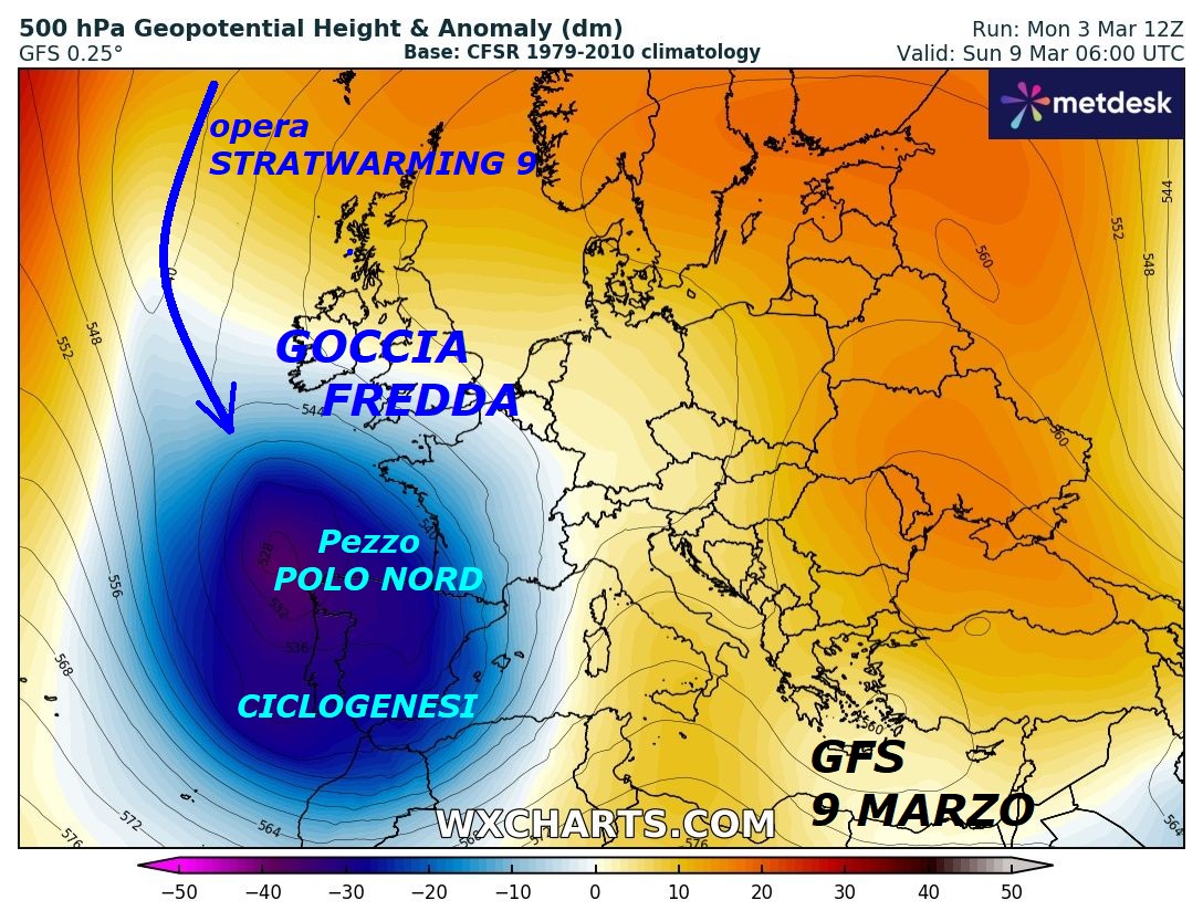 FLASH dedicato all’ANALISI del nuovo imponente evento del FREDDO e dello STRATWARMING 9, in arrivo sull’Italia