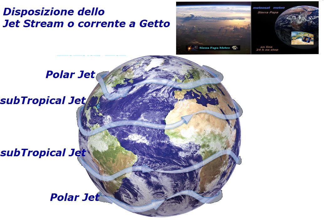 I JET Streams o Correnti a GETTO: i fiumi d’aria in quota che modellano il clima e determinano il Meteo