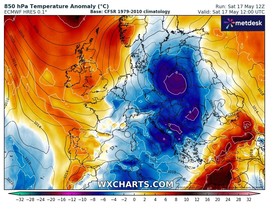 Dedicato all’ANALISI del TREND di MAGGIO mega ANOMALO,

BALORDO, in TILT perdurante, INDECOROSO per l’ITALIA…

Ci siamo accorti, che si sono inserite diverse persone troppo

pseudo PERACOTTARE sul nostro Sito, che poi conoscono

molto POCO della Meteo, spesso mettono in DUBBIO, anche

quanto mostriamo con i migliori MODELLI Internazionali,

anche quelli by NOAA, che stanno sul nostro SITO onesto,

ma NON imparano niente, anzi stanno dalla parte

di siti PERACOTTARI, che esaltano SOLO il Grado in piu’,

dicono che il FREDDO, il VORTICE POLARE troppo MALATO,

l’ORSO ORIENTALE, le sue continue ZAMPATE, i SENTIERI del

FREDDO, sono tutte nostre LEGGENDE e NON esistono…