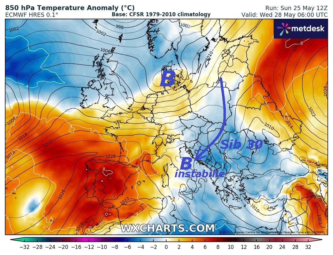 Dedicato all’ANALISI e RESUME’ della VERA METEO,
persevera la STORICA FALLA da EST 2025, in giro
NON citata, che rivela la perenne GRANDEUR di MADRE NATURA,
con altro nuovo SIB 30 da EST, che PUNTA anche sull’ITALIA –