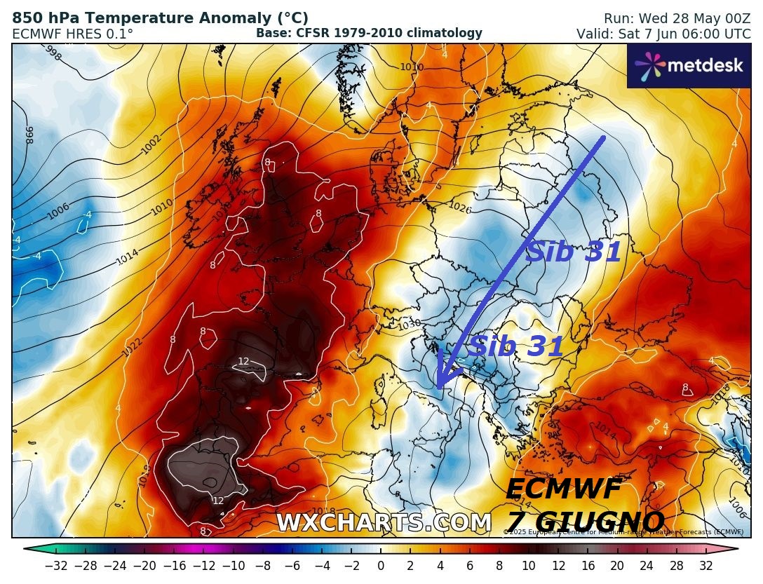 Dedicato all’ANALISI e RESUME’ della VERA METEO,
dal 2 GIUGNO inizia la DEMOLIZIONE dello SPERONE SAN GENNARO
o WAVE 2, con queste dinamiche di MADRE NATURA e del suo FREDDO,
che ha la precedenza su TUTTO, poiche’ causa ogni EVENTO…