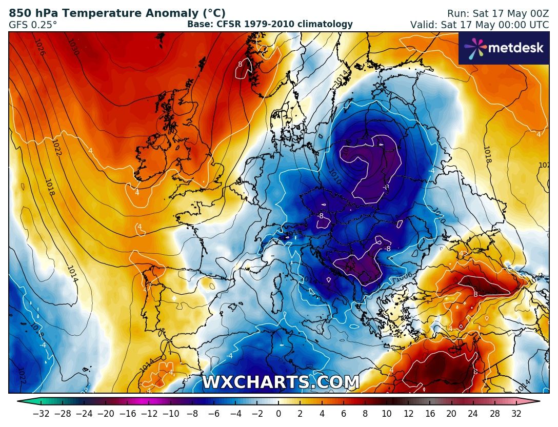 Dedicato all’ANALISI della mega DEBACLE di MAGGIO,

con un TREND iper ANOMALO, BALORDO, troppo MALTEMPO

CICLOGENESI, FREDDO, GRANDINATE, NUBIFRAGI,

DOWNBURST e TEMPO da LUPI, con continue MAX ALLERTE –

Un MAGGIO completamente INDECOROSO per l’ITALIA,

con altri 3 IMPULSi del FREDDO in arrivo, ricordando che

MAGGIO in ITALIA, e’ un mese quasi ESTIVO, dove

si puo’ anche andare al MARE, per il SOLE e la prima TINTARELLA –