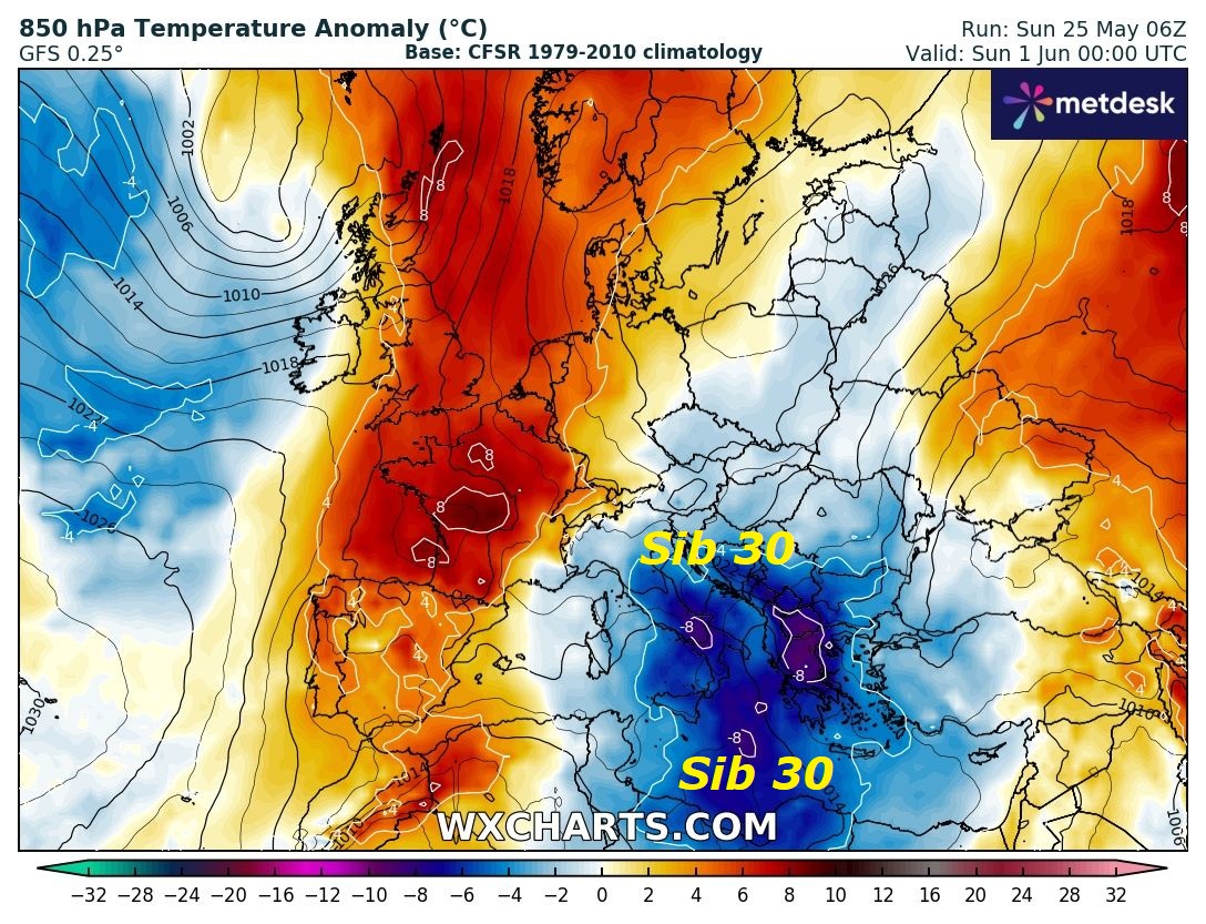 Dedicato all’ANALISI della STORICA FALLA ad EST 2025,

che persevera anche nei prox Giorni, ma proprio

nessuno ne parla, ne conosciamo i motivi…

Anche i motori di INFOS METEO, dovrebbero mostrare,

in milioni di Case, queste nostre PREVI ed ANTEPRIME,

che sono tutte super VALIDATE, si delinea persino

un nuovo SIB 30, con ZAMPATA da ORIENTE ed a MAGGIO,

piu’ EST di cosi NON esiste, ma TUTTO viene nascosto, con

MAGGIO iper ANOMALO e la PRIMAVERA 2025, NON PERVENUTA –