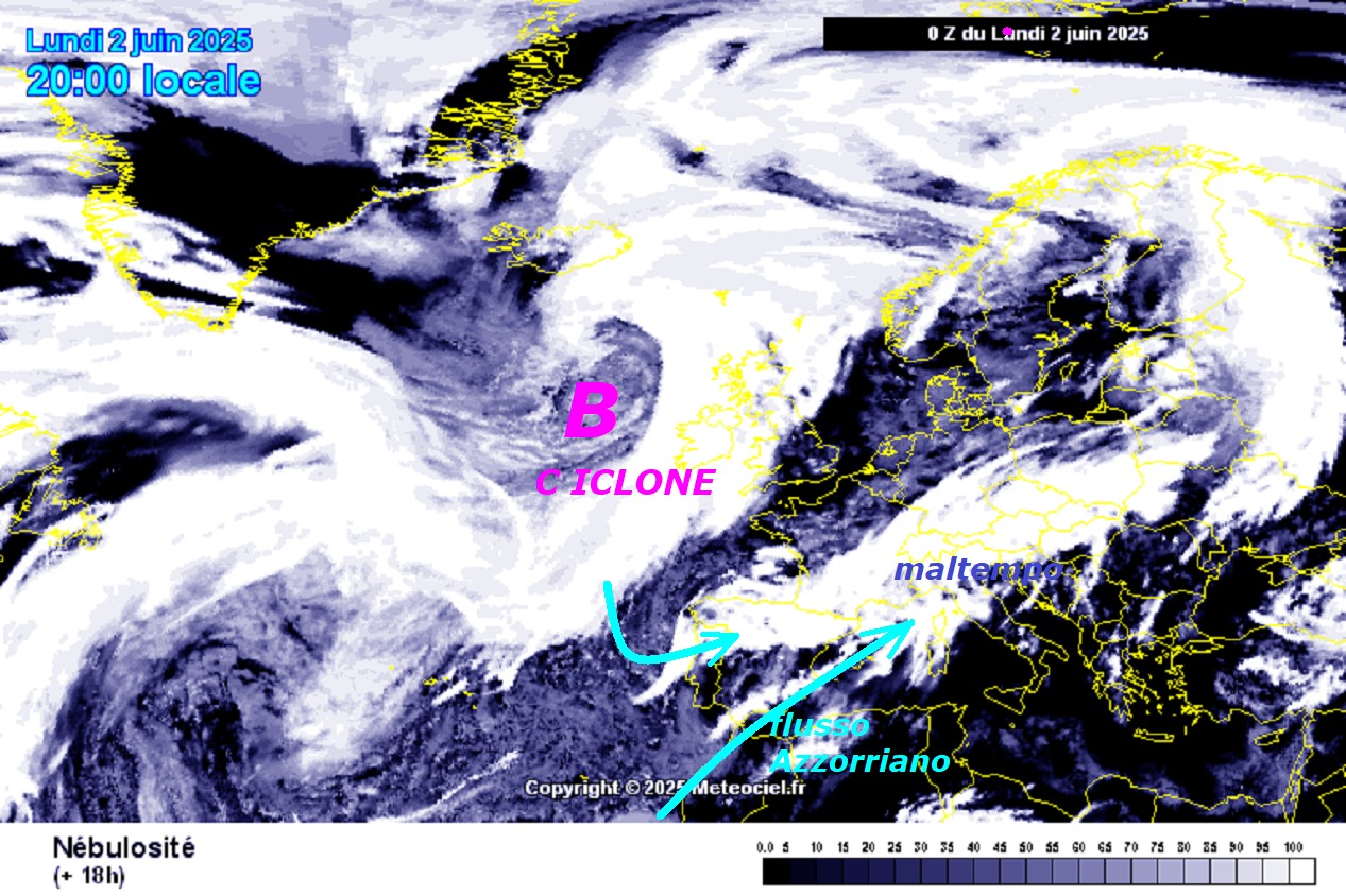 Dedicato all’ANALISI dello WX o del TEMPO
nei prox Giorni, di cui avete avuto ampie
INFOS METEO ed anteprime, tutto e’ VALIDATO…
Alcune parole per dirvi, che l’ITALIA e’
un PAESE a REGIME sub TROPICALE, ubicato
sopra la PIATTAFORMA Continentale del SAHARA,
ovvero la FABBRICA del CALDO piu’ grande della
TERRA, mentre ad OVEST e’ preda facile
dell’Anticiclole delle AZZORRE, altro mastodontico
sub TROPICALE, che NON aspetta altro, per inglobarci,
quindi l’ESTATE in ITALIA e’ di casa e di bottega,
il FREDDO, il VP e MADRE NATURA, sino ad OGGI
hanno fatto sino TROPPO…