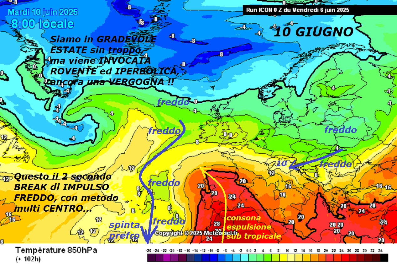 Dedicato all’ANALISI e RESUME’ della VERA METEO,
eccoci anche allo STUDIO con metodo multi CENTRO,
di quello che al REALE avviene in ITALIA, ma viene
DEFORMATO ed esaltato in ESTATE TORRIDA e ROVENTE…
NON sappiamo piu’ COSA fare, ma urge un’AUTHORITY
competente, che metta fine a questi SCEMPI e grossolane BUGIE