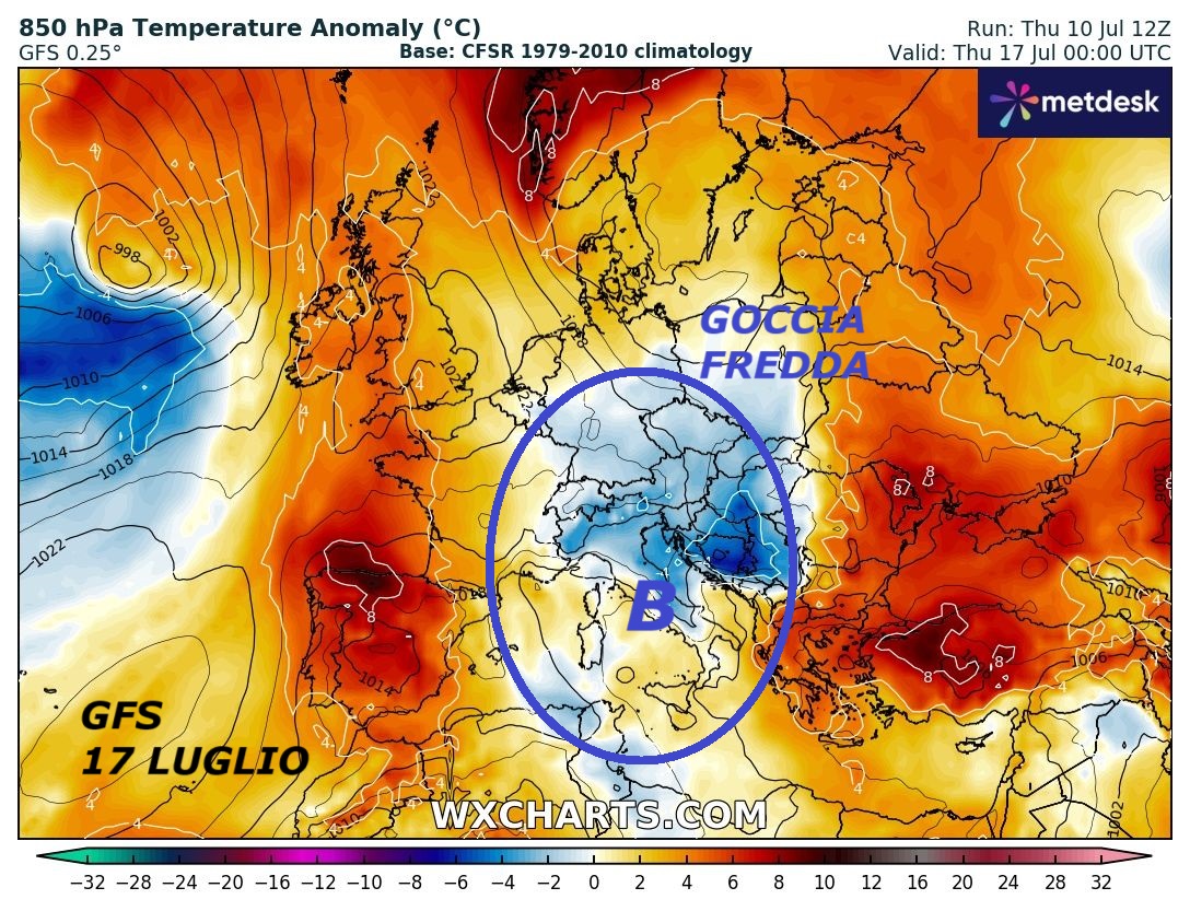 Dedicato all’ANALISI del nuovo EVENTO di
MADRE NATURA, invocato AFRICANO da soliti
TERRORISTI, che grazie a diverse persone continueranno
a dominare la nostra Meteo, purtroppo –
A diversi poi NON interessa sapere se AZZORRIANO
od AFRICANO, o se FREDDO da Ovest o da Est, allora
ci domandiamo, COSA ci state a fare sul nostro SITO,
senza poi NULLA dare ?