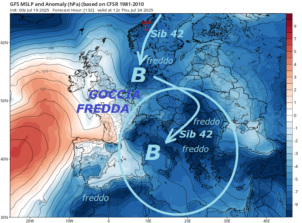 Dedicato all’ulteriore ANALISI del mega
BREAK FREDDO, con K.O. dell’ESTATE, che sprofonda
LUGLIO in un mese molto ANOMALO e BALORDO, proprio
nel CUORE dell’ESTATE, che va in TILT completo…
Proponiamo questo nostro ultimo OTTAGONO
fisico numerico, sempre con le ANOMALIE della
PRESSIONE a livello sul MARE