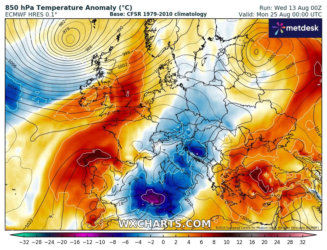 Dedicato all’ANALISI del TREND di AGOSTO,
che risulta ancora ANOMALO, con altro LONGEVO BREAK
del FREDDO, proprio siamo in momenti STORICI e
NON consoni per l’ITALIA, un PAESE peri SAHARIANO
e schiava dei sub TROPICALI di sotto CASA