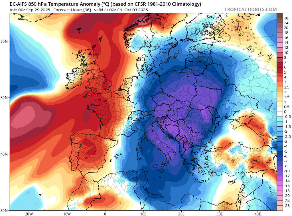 Dedicato all’esame del Pensiero by ECMWF IA, dalla interfaccia della NEWSLETTER, ecco COSA delinea sino al Giorno 8 OTTOBRE, un DUAL di IMPULSI FREDDI sull’ITALIA, una RAFFICA proprio del SIB 49 da EST seguita da quella del CAN 99 da Ovest, da considerare poiche’ IN MEDIO STAT VERITAS, come sempre…
Dateci dei CLICK su questo POST dalla NEWSLETTER, perche’ con questa INTERFACCIA raggiungerete in modo VISIBILE, anche il nostro SITO WEB, eliminando il FILTRAGGIO ingiustificato, che riceviamo