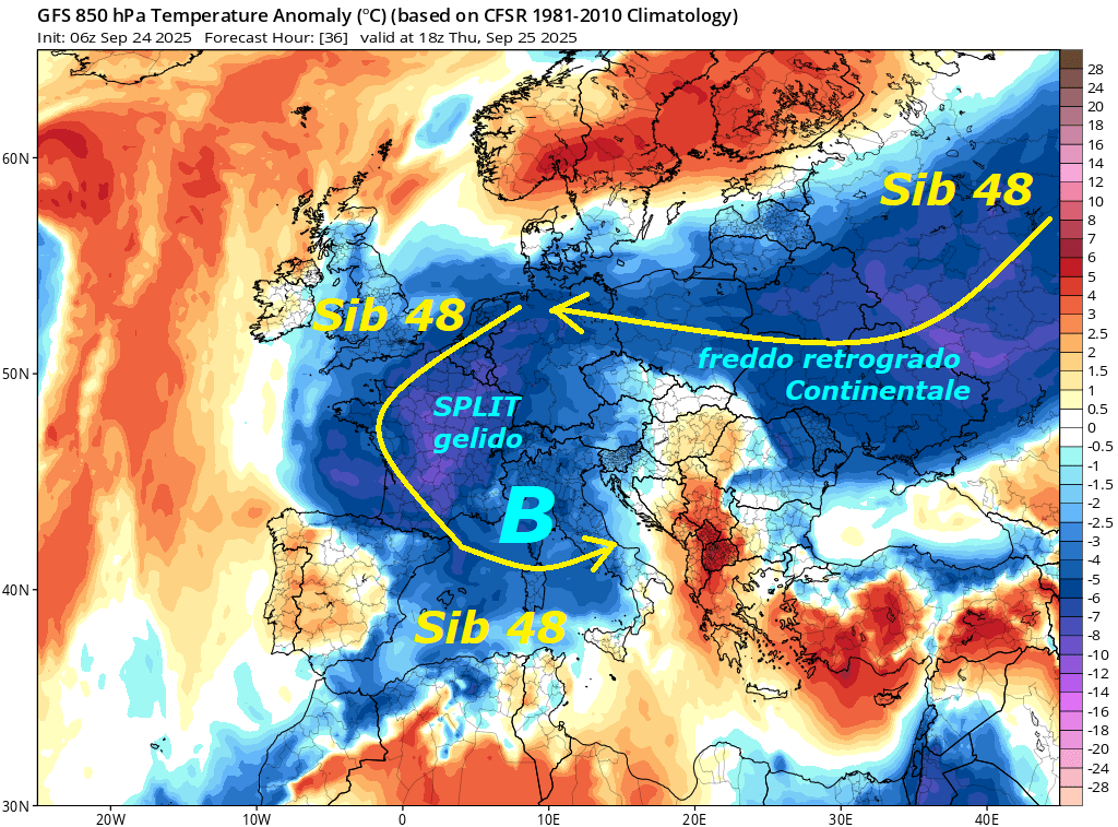 Dedicato alla ANALISI delle REALI DINAMICHE
del FREDDO di MADRE NATURA e delle sue ROTTE…
ECCO un ultimo PENTAGONO fisico numerico by GFS
Americano, che VALIDA nostre vetuste INFOS METEO,
sul nuovo ingente EVENTO del SIB 48 da EST, che
oramai conoscete da oltre una Decade –
Ci dovrebbero aiutare a divulgare queste DINAMICHE,
che fanno TRACOLLARE, in modo longevo, il mese di SETTEMBRE
nel mega ANOMALO, BALORDO, MALTEMPO, FREDDO in grave TILT, SOTTONORMA, come POCO si ricorda, in modo STORICO…