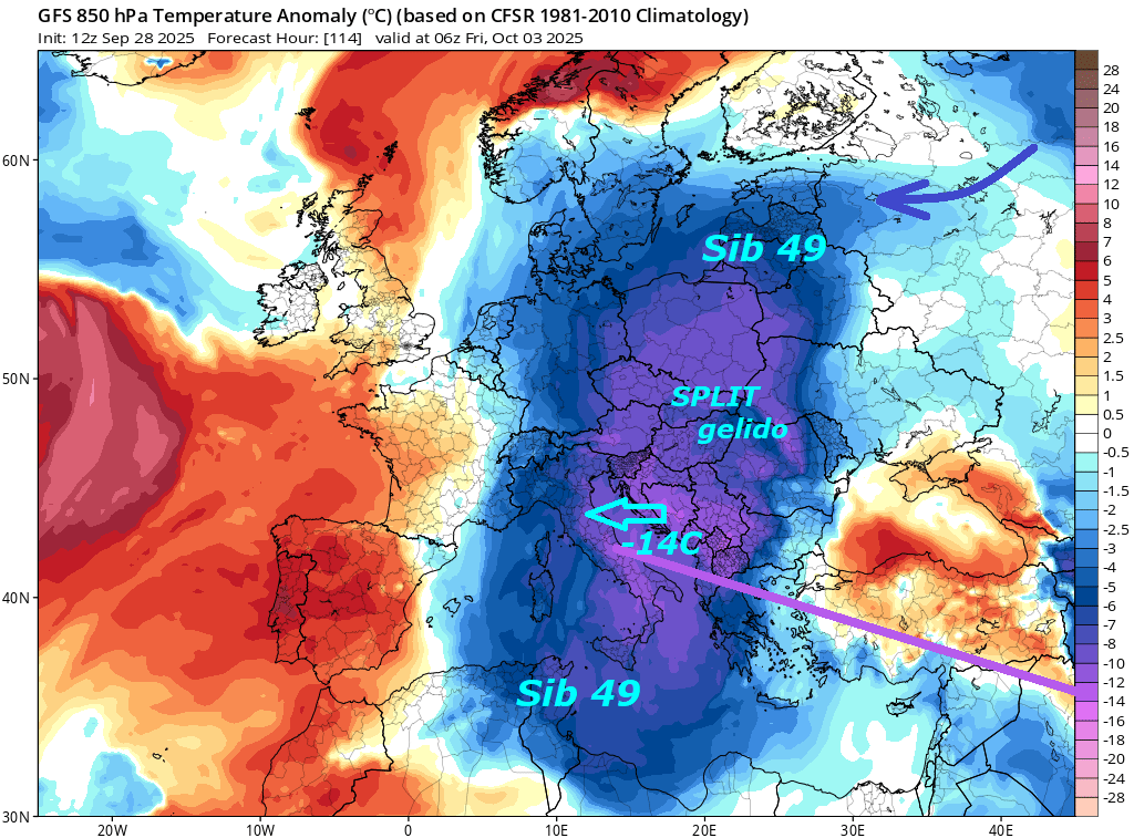 Dedicato alla DIAGNOSI del nuovo ECLATANTE
EVENTO da EST con SIB 49, dal 1 OTTOBRE, come nostre
vetuste anticipazioni, con una MANOVRA di stile
INVERNALE dal LOBO SIBERIANO,
da l’ASSALTO ad ITALIA, EUROPA
e SUD AFRICA, scaraventando il nostro PAESE
in un INVERNO PRECOCE, MAI visto di queste dimensioni…
Osservate andremo ancora in TREND iper ANOMALO
e STORICO, con punte di ANOMALIE NEGATIVE
anche di -14 C, ovvero MADRE NATURA fa quello
che le PARE, malgrado il PELLICOLARE grado in piu’ al Suolo