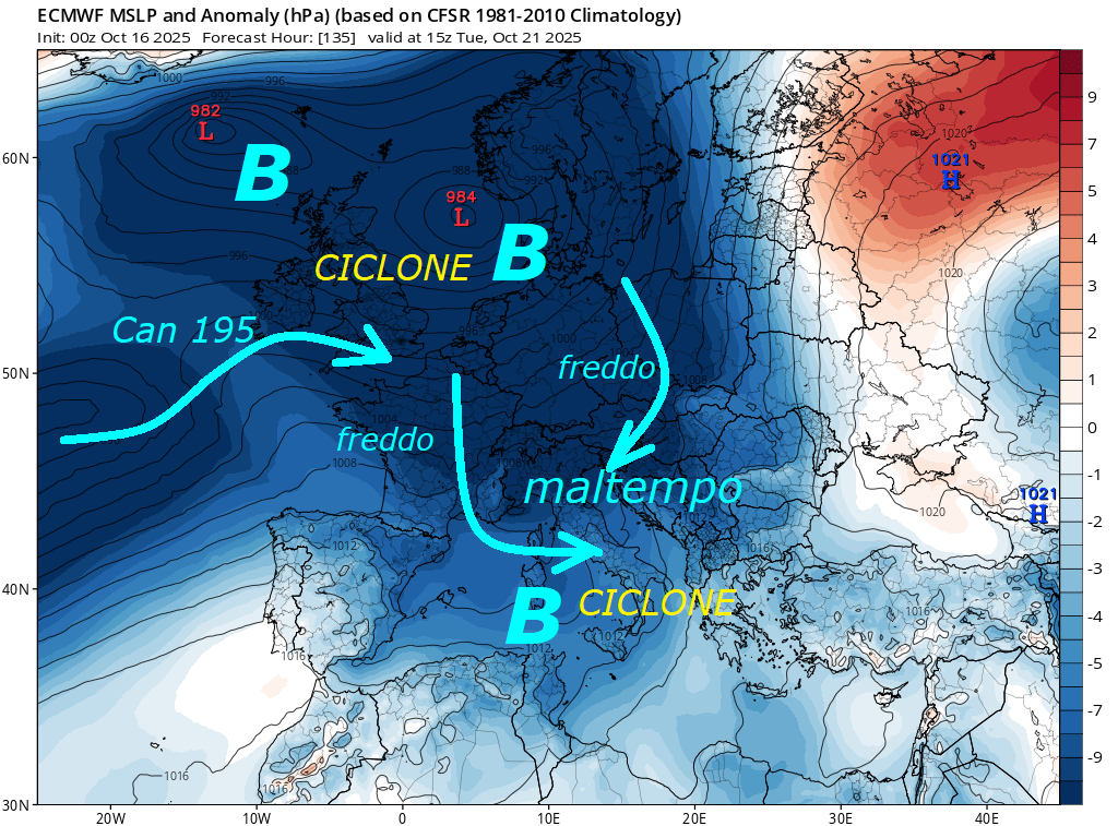 Dedicato all’ANALISI del TREND OTTOBRE iper ANOMALO,
BALORDO e INDECOROSO, pure, la colpa del VORTICE
POLARE troppo DEBOLE e MALATO, a PEZZI e SPLIT continui –
Ecco in questo ultimo OTTAGONO deterministico
by ECMWF Europeo, come si confermi tutto questo…
Percepite come anche questo Centro di calcolo,
sia in perfetta SINTONIA con nostre vetuste
INFOS METEO ed anche con il precedente pensiero
by GFS, sembra proprio una FOTO COPIA sul CAN 105 –
Sono 15 Anni, che mostriamo sempre MODELLI e GRAFICHE
coerenti e scrupolose, che sono poi anche ricopiate
in continuo, ma NON riceviamo un minimo Grazie…