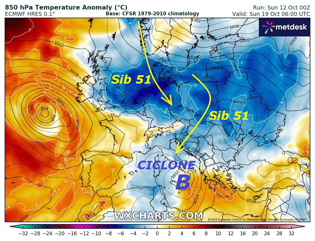 Dedicato all’ANALISI del TREND di OTTOBRE,
le COSE si complicano, dopo il CROLLO SOTTONORMA
del SIB 50, con SPLIT ARTICO Continentale, si
delinea persino, a complicare gli EVENTI,
una RAFFICA con un nuovo SIB 51, altroche’ –
Proseguiremo in un troppo LONGEVO SOTTONORMA,
sino almeno al Giorno 22 OTTOBRE, queste sono le
COSE veramente IMPORTANTI per un Paese come
l’ITALIA, che e’ prigioniero e succube di ben 2
sub TROPICALI di sotto CASA, che sono i piu’
imponenti e caldi di TUTTA la TERRA,
ci galleggiamo proprio sopra da sempre…