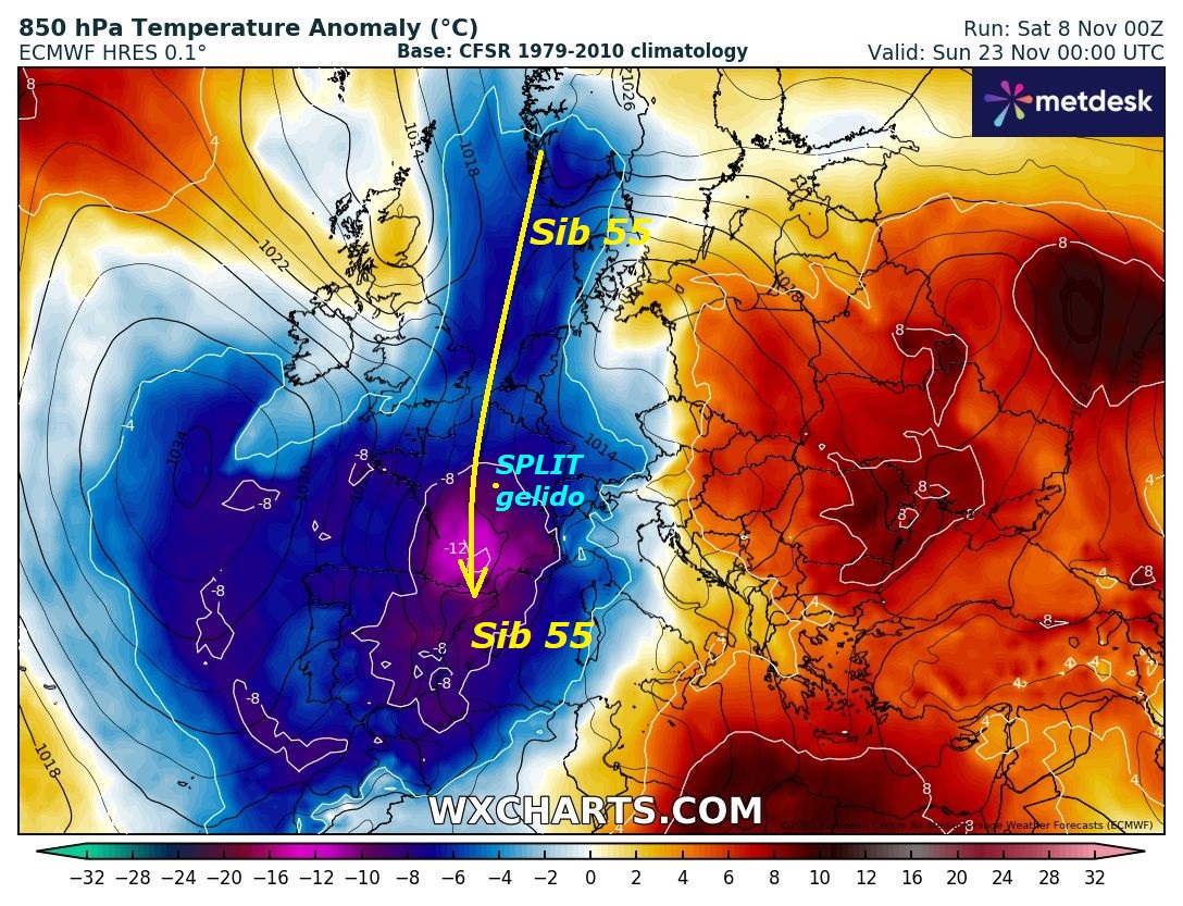 FLASH dedicato allo STUDIO del nuova COLATA
possibile con SIB 55 da EST, dopo avere presentato
GFS Americano, ecco il pensiero by ECMWF
Europeo sulla sua eventuale EVOLUZIONE…
Sperando che abbiate carpito l’IMPORTANZA
fondamentale del FREDDO e del suo VORTICE
POLARE, ma dubitiamo su diversi, che la
capiranno, allora ci domandiamo COSA stanno
a fare sul nostro Sito, NON vogliono
capire, che e’ il FREDDO l’elemento PRIORIATARIO
da seguire, per conoscere anche quando
avvengono le consone ESPULSIONI sub TROPICALI