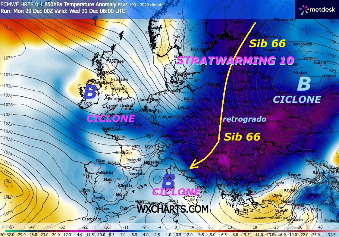Dedicato all’ANALISI del LONGEVO INVERNO
TOSTO, in cui sprofonda l’ITALIA…
Questa una nostra ultima NOVENA fisico matematica
by ECMWF Europeo, che fa da RESUME’ e VALIDA
ogni nostra vetusta INFO METEO, documentata
da nostri studi e MODELLI ufficiali –
Riguardate anche ogni MODELLO antecedente
pubblicato, con le ANOMALIE ISOBARICHE della
PRESSIONE sul livello del MARE, sono una
FARO lucente di tutti questi prox EVENTI del FREDDO –
Bisogna smantellare la FARSA, che il FREDDO
proprio NON esiste piu’ e tantomeno il VORTICE
POLARE gravemente DEBOLE, OPPRESSO e MALATO,
bisogna parlare e conoscere anche lo STRATWARMING 10,
che e’ una causa FONDAMENTALE di tutto questo
CAOS epocale, che si riflette anche sulle
STAGIONI nella Meteo e nel Climat –
Percepite ancora gli effetti dello STRATWARMING 10
e delle sue PIEGHE GELIDE della TROPOPAUSA…