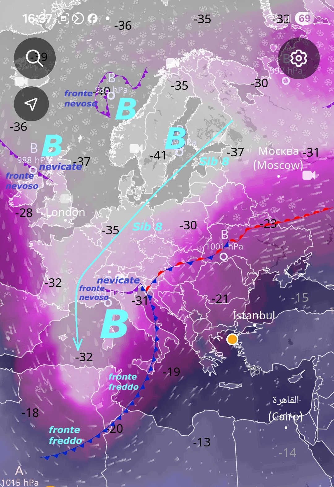 Dedicato all’ANALISI del NUOVO EVENTO
della ZAMPATA del SIB 8, causa lo STRATWARMING 10 –
Dopo aver visto il pensiero by GEM Canadese,
ora proponiamo GFS Europeo, inserendo le
TEMPERATURE al geopotenziale di 500 hPa,
per onorare anche l’opera di MADRE NATURA
e dell’esistenza del suo FREDDO, che e’ l’elemento
PRIORITARIO nello scatenarsi degli EVENTI, da sempre –
Ecco una TRIADE deterministica dal 14 FEBBRAIO,
dove e’ possibile esaminare anche i FRONTI FREDDI,
i FRONTI NEVOSI, le PERTURBAZIONI, il MALTEMPO,
ovvero si dimostra ancora l’IMPORTANZA fondamentale
di conoscere il FREDDO ed i suoi SENTIERI,
per sapere al VERO, il TEMPO che fa