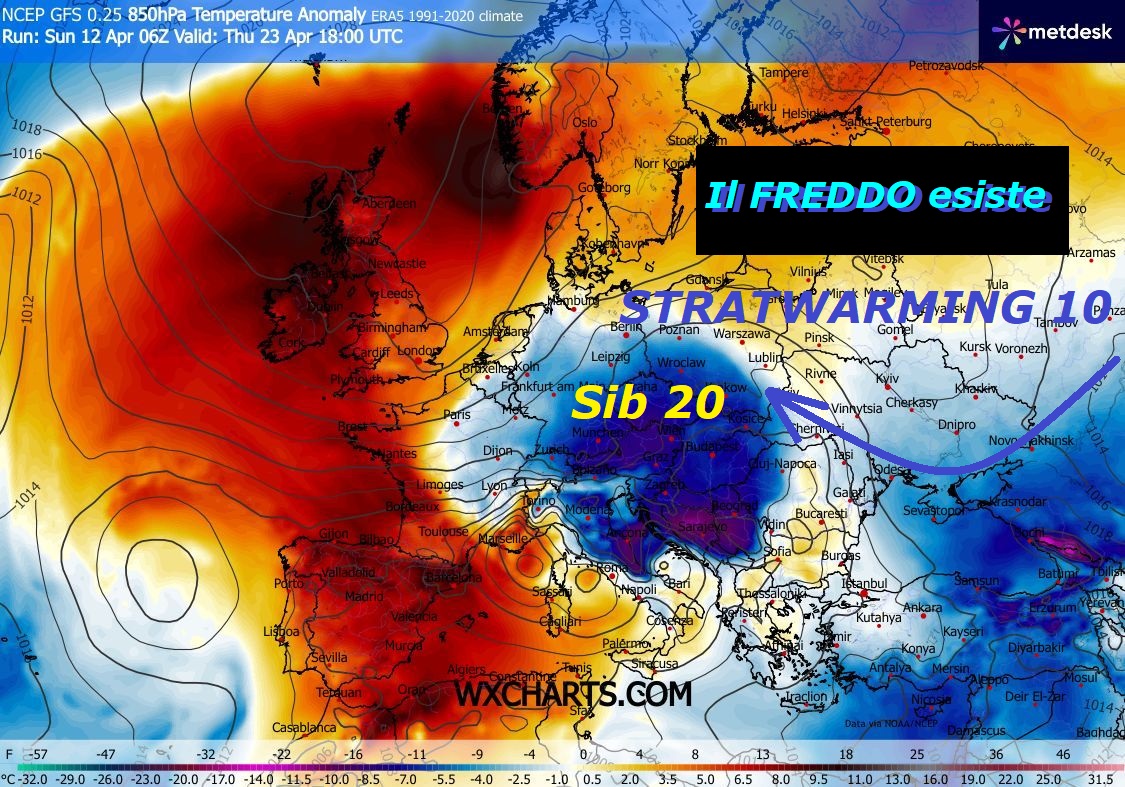 Dedicato alla conferma, che il FREDDO, il GELO ed
il VP esistono, persino TROPPO, eccome…
Ma vengono snobbati e NON studiati, siamo
con una Meteo troppo convinta e di sistema,
questi sono poi ancora effetti STRATWARMING 10 –
Ma purtroppo diverse persone, NON hanno
ancora capito, che l’ITALIA e’ un PAESE ATIPICO,
prigioniero e servo dei sub TROPICALI di sotto Casa, 
vista la sua ubicazione insita nell’espansione
della PIATTAFORMA CONTINENTALE SAHARIANA ed
inoltre ha lo SPERONE di SAN GENNARO o WAVE 2,
sempre pronto nei suoi MIRACOLI a chiuderci anche l’EST…
Il problema sta, che oltre facendo vedere continui
MODELLI Deterministici, certe persone, NON hanno
ancora capito, che la stragrande maggioranza delle
fonti sono tutte marcatamente esaltate con il CALDO,
anche se fanno gli ingenui e dicono NON e’ VERO –
Comunque un appello ancora ai motori di Meteo e di FB,
dovete smetterla di filtrare, anzi aiutateci 
a mostrare le VERITA’, che diciamo, lo meritano…
Certo NON si deve sperare, perche’ studiamo il FREDDO,
che tutto l’Anno si distacchino cosi INNUMEREVOLI
PEZZI di POLO NORD o SPLIT, che poi raggiungono anche
il NORD AFRICA persino, MADRE NATURA sta facendo TROPPO…
ad EST e’ ancora INVERNO TOSTO e GELIDO –
Per giunta dopo, che un hacker ha tentato di
rubarci anche la proprieta’ della pagina, ha anche rovinato
il nostro profilo con filtri e con limitazioni e sentry blocks, 
che NON meritiamo,
mentre l’hacker e’ ancora vegeto sul social,
queste sono le cose, a cui invece dovete badare,
altrimenti smettiamo di pubblicare su FB, NON ci date niente