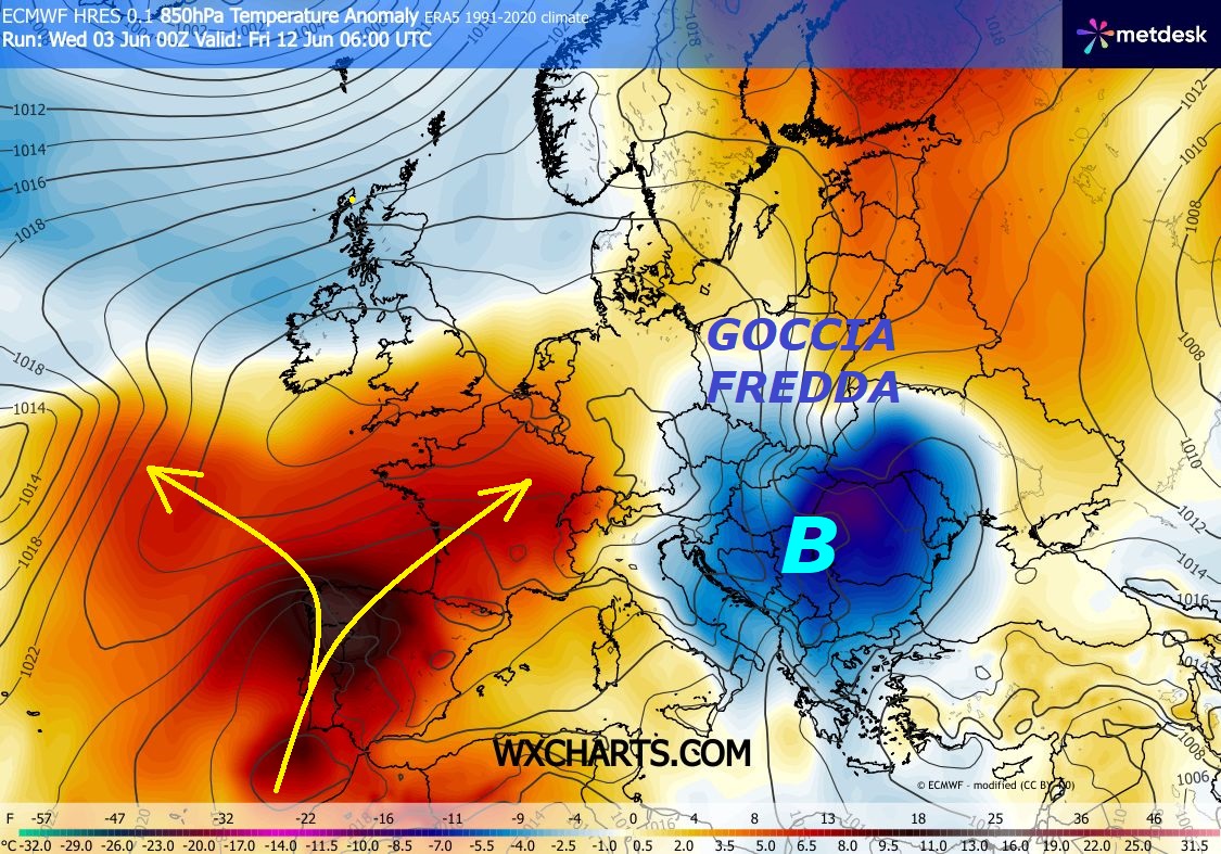 Dedicato all’ANALISI dei SEGNALI PREMONITORI,
che il TREND di GIUGNO sara’ molto DISTURBATO,
NON si delinea un DOMINIO iperbolico della
HP AFRICANA, con CALDO esuberante e da RECORD,
questo quanto delinea ECMWF Europeo nel LONG RANGE…
Secondo voi, vanno dette queste cose o dobbiamo
lasciare questi MODELLI nel BUIO, sembra che
il VORTICE POLARE ed il suo FINAL STRATWARMING 10,
avranno loro effetti sull’ITALIA, anche nel proseguo,
come dire che MADRE NATURA e’ sempre VIVA e con noi,
ma ricordiamoci, che l’ITALIA e’ un Paese a tendenza
proprio sub TROPICALE, ne ha 2 uno piu’ forte dell’altro