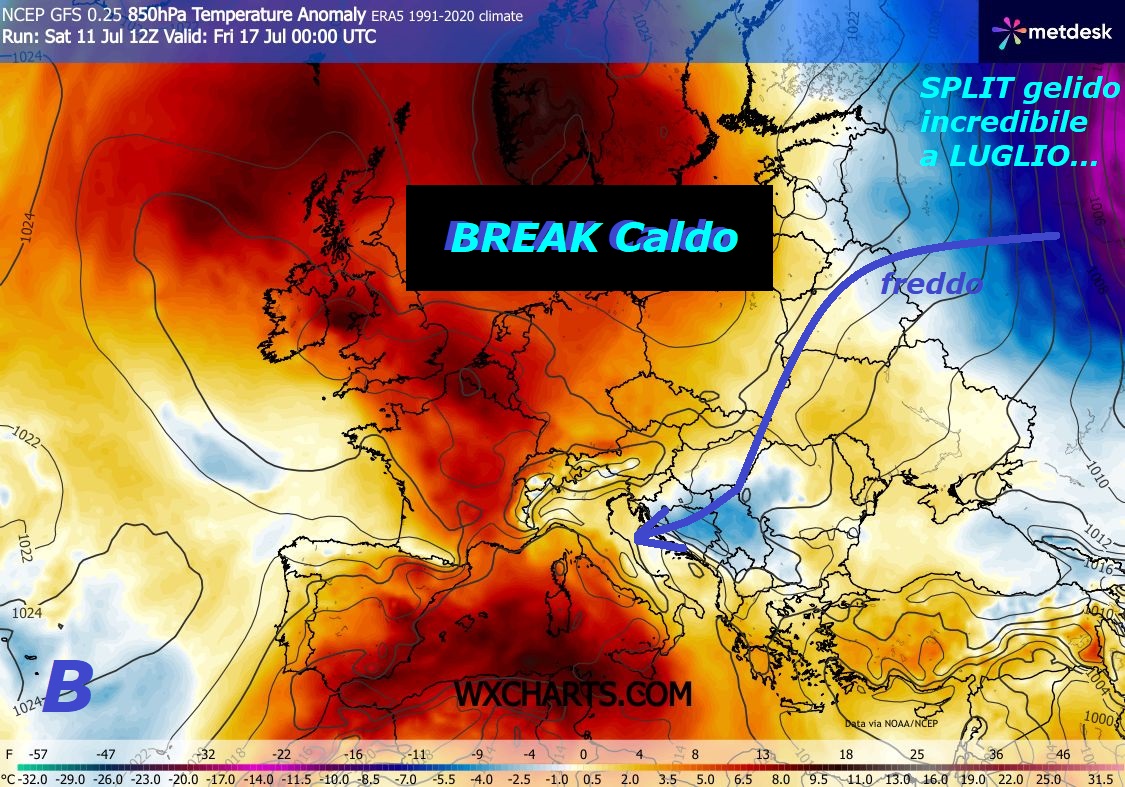 Inatteso e grande SORPRESA a questa data, un nuovo BREAK, prendiamocelo tutto siamo a LUGLIO – FLASH dedicato ad un BREAK inatteso, molto GRADITO
nel CUORE di LUGLIO, cucchiamoci anche questo…
con START dal 15 LUGLIO e matrice ancora da EST,
una nuova ANTEPRIMA inattesa, che nasce dal nostro Sito –
Persino incredibile vedere l’Oriente ancora
con SPLIT GELIDI in quota e cosi PERSISTENTE,
anche nell’ESTATE, ancora un MISTERO perche’ succeda questo,
la TERRA e’ nel piu’ completo CAOS con VPS molto MALATO