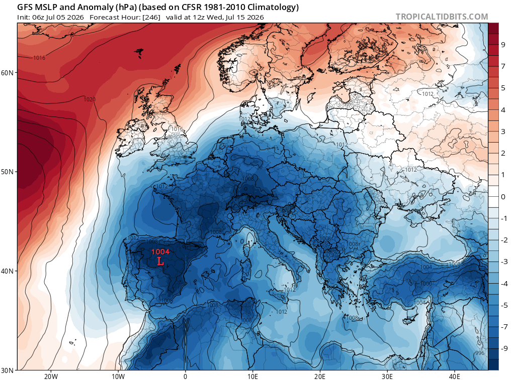 Un TREND delle ANOMALIE ISOBARICHE sul livello del MARE proprio NEGATIVO ed INVEROSIMILE, questo sino al 19 LUGLIO, viene chiamato ESTATE AFRICANA, invece e’ un vero FLOP –
Dedicato all’esame ECLATANTE, che andremo

verso una LACUNA BARICA nettamente NEGATIVA,

di cui NON abbiamo ricordi in LUGLIO…

Proprio mai vista in ESTATE, VALIDA che

NON abbiamo connotati da AFRICANO e tantomeno

da RECORD come nel 2003, siamo all’OPPOSTO netto –

L’ESTATE si dimostra troppo BALLERINA ed insicura,

questo e’ dovuto al fatto,

che abbiamo troppe dipendenze dal sub TROPICALE

da Ovest, che e’ AZZORRIANO, come ampiamente

mostrato anche con MODELLI Matematici multi CENTRO –

Avremo appunto anche troppe INFILTRAZIONI di

MASSE UMIDE dall’ATLANTICO e FLUSSI FREDDI, che

apporteranno su ITALIA, EUROPA, MEDITERRANEO

NORD AFRICA, frequente MALTEMPO, TEMPORALONI, MCS,

e GRANDINATE, come previsto in modo UNICO e precoce…

Questi sono FATTI ancora CLAMOROSI e mega ANOMALI,

anche per l’ITALIA, poi tutti gli episodi del MALTEMPO

ed EVENTI, verranno carpiti da fonti e siti e fisici

dell’AMTOSFERA, che esaltano i FUXIA ed AFRICANO ad

OLTRANZA, terrorizzando le persone, diventeranno

anche ricchi con questi episodi ed ANOMALIE, che

NON avevano MAI previsto, ricopiando

anche PREVI dal nostro Sito –

Degustate e capite questo nostro ultimo DECATHLON

fisico numerico, con il sensazione TREND NEGATIVO

dei valori della PRESSIONE ISOBARICA sul livello del MARE,

chi NON capisce il significato di questi MODELLI,

stia almeno zitto…sono avvenimenti STORICI

e nel CUORE dell’ESTATE